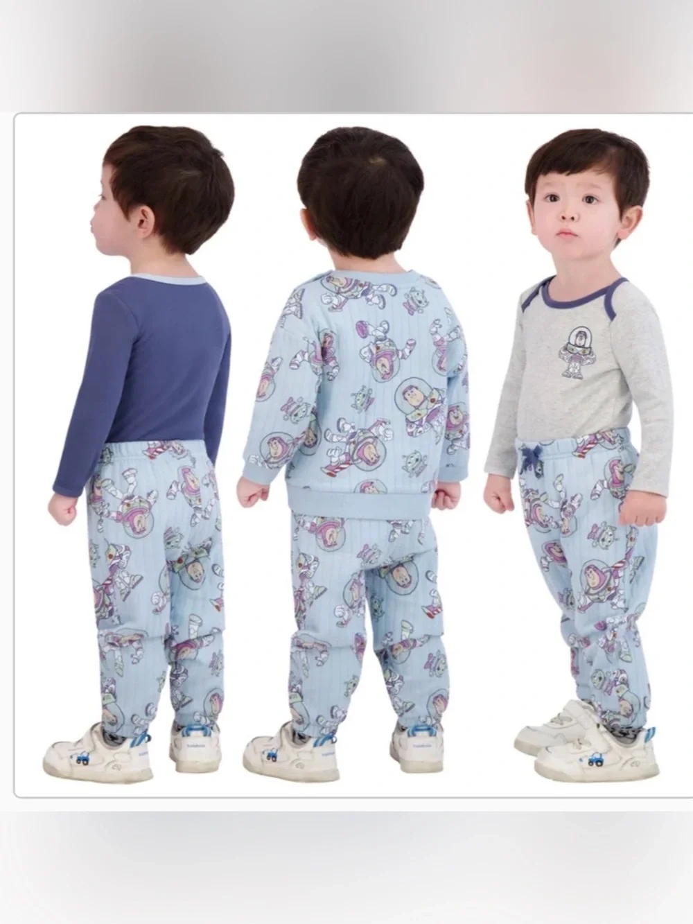 Disney Boys Light Blue and Navy Buzz Lightyear Matching Set size 18M